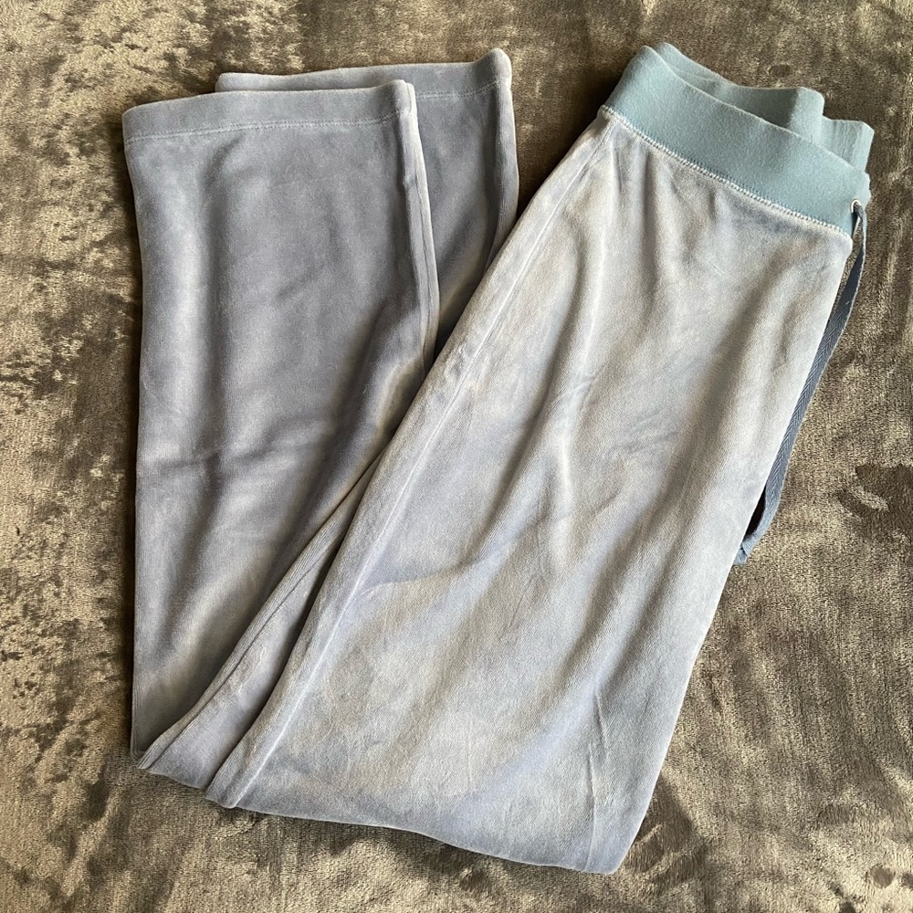 Blue Velvet Flared Champion Leggings